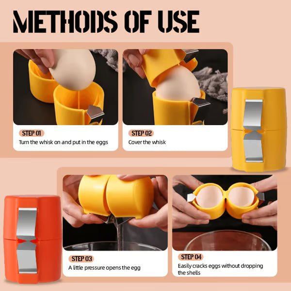 🔥Limited-time 😮‍💨 Buy 1 Get 1 Free !!🍳 Quick Egg Cracker Tool – Open Hundreds Of Eggs Faster & Cleaner 🔥