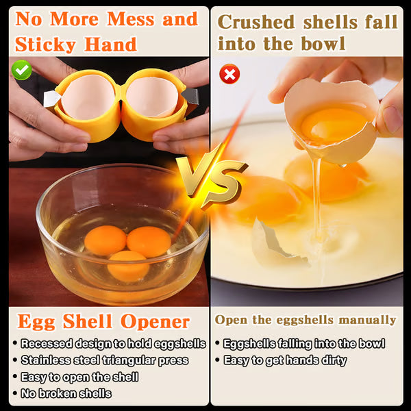 🔥Limited-time 😮‍💨 Buy 1 Get 1 Free !!🍳 Quick Egg Cracker Tool – Open Hundreds Of Eggs Faster & Cleaner 🔥